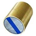 Zylindermagnete mit h6 Toleranz, Gehäuse Messing